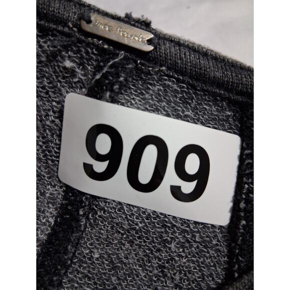 Free People Grungecore Womens size L Oversized Distressed Hooded Slouchy Jacket - Picture 8 of 9